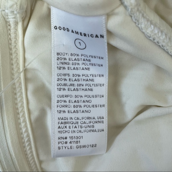 6432. Good American Rib Scoop Neck Bikini Top NWOT - Picture 5 of 5